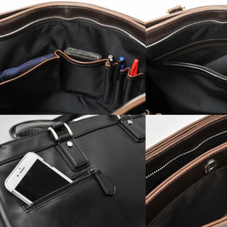 安価でほぼ新品！ お洒落なメンズ ビジネストートバッグ  サークロ　カラー/ネイビーの画像