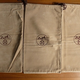 エルメス/ＨＥＲＭＥＳ　キャメル・巾着袋(40×22ｃｍ）の画像