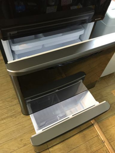 2015年製 SHARP 350L冷蔵庫 プラズマクラスター どっちもドア SJ-PW35A-T 日本製