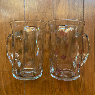 【使用数回美品！】ガラス酒器：ビールジョッキ&ガラスマグ