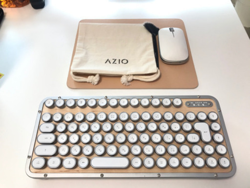 【美品・ほぼ無使用】AZIOキーボード・マウスセット