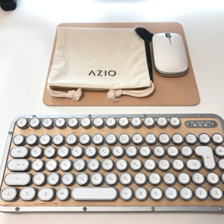 【美品・ほぼ無使用】AZIOキーボード・マウスセット