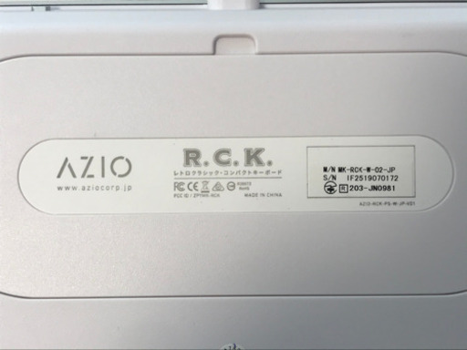 【美品・ほぼ無使用】AZIOキーボード・マウスセット