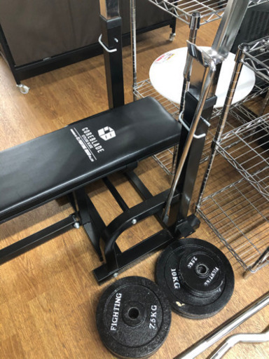 ファイティングロード　バーベルセット　55k  シャフト付き