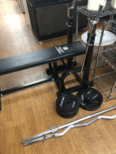 ファイティングロード　バーベルセット　55k  シャフト付き