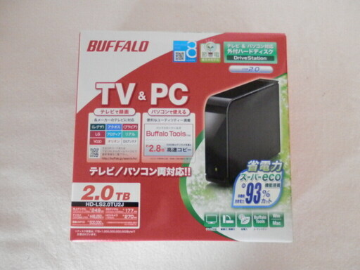 BUFFALO 外付けハードディスク 2TB