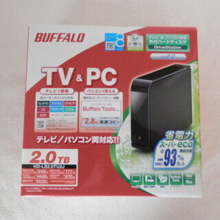 BUFFALO 外付けハードディスク 2TB 