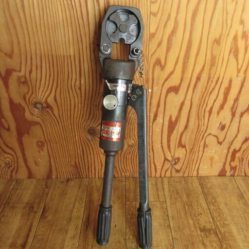 亀倉精機 油圧端子圧着機 TAM-150F ハイスピードタイプ レンチ ハンドプレス ペンチ 手動圧着工具 カット 加工 重機 建設 パイプ 鉄 工具 DIY 中古品 宮城 MAX
