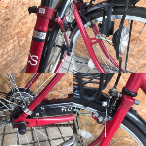CS  FLUTE フルート シティサイクル27インチ シングルギア 2018 お買い物 街乗り 通勤・通学