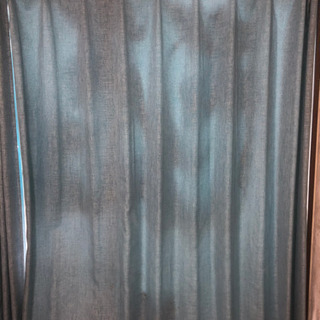 デニム遮光カーテン　ブルーの画像