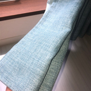 デニム遮光カーテン　ブルーの画像