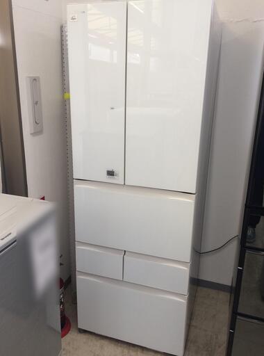 J375 TOSHIBA 東芝 マジック大容量 ノンフロン6ドア冷凍冷蔵庫 GR-H510FV 508L クリアシェルホワイト 2015年製 クリーニング 動作確認済み