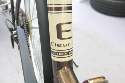 26インチ 6段切替 自転車 鍵 荷台付き シティサイクル アサヒ Eleanor