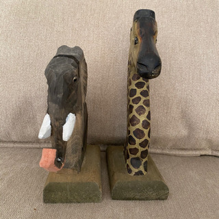 木製 グラスホルダー 動物 メガネ置き の画像