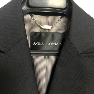BUONA GIORNATA ジャケット黒 サイズS ペンシルストライプ生地の画像