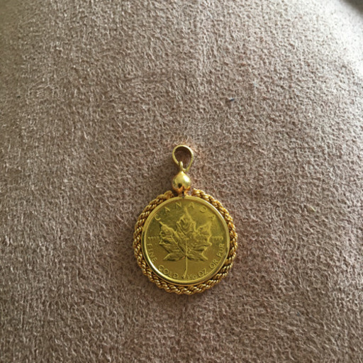 ペンダントトップ (純金 メイプル金貨 1/10オンス)