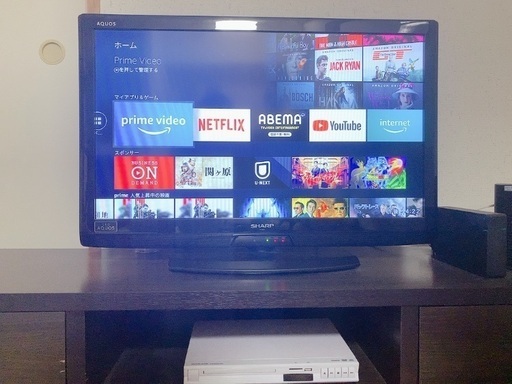 【取引中】SHARP シャープ液晶カラーテレビ　LC-32V7 (DVDプレーヤーとテレビ録画機械とテレビ台は欲しければセット)
