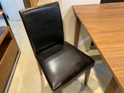エア・リゾーム ダイニングテーブルセット 伸長式 テーブル チェア 3点セット 茶 中古品