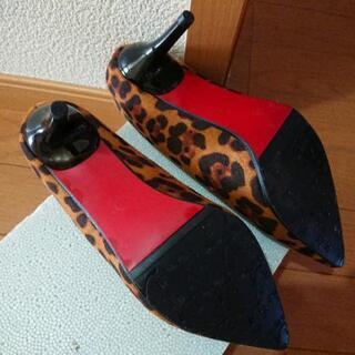 ※手渡し可  新品未使用!!  パンプス  レオパード柄の画像