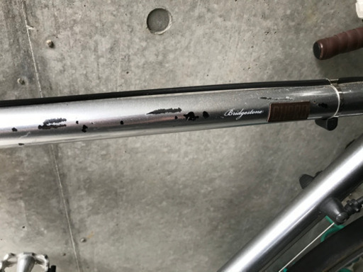 ブリジストン　クロモリ　CHeRO 「クエロドロップ」ミラー、テール、フロントライト付き　510mm