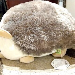 早い者勝ち！特大★美品♪ハリネズミぬいぐるみタグ付き★おうちでモフモフの画像