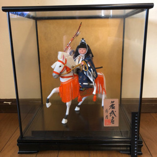 【美品】秀月　若武者の人形