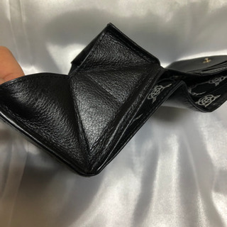 超美品！クレイサス折り財布　ブラック　チャーム付きの画像
