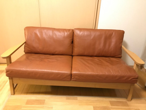 【お値下げしました】Francfranc 2Pアペーゴレザーソファ