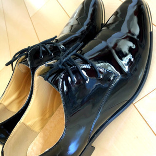 美品◆新郎◆エナメル素材◆ブライダルシューズ　ロイヤルウェディングの画像