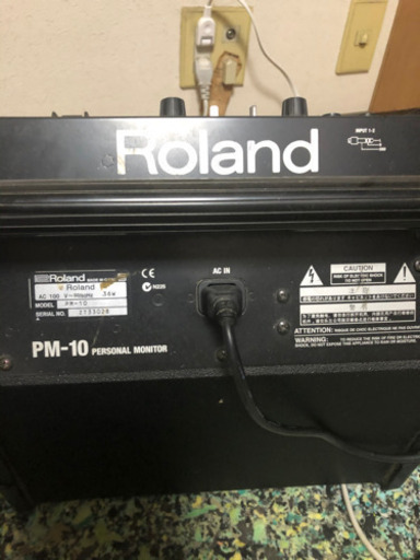 電子ドラムモニター　Roland Vｰdrum PM10