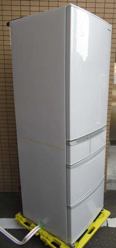 世田谷区近辺配送可能　大型家電　2012年製　日本製　パナソニック 426L 5ドア冷凍冷蔵庫 クリアグレー　大容量冷凍スペース　Panasonic　NR-ETR436-H　高さ約180㎝