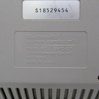 JKN1465/ゲーム機/本体/SFC/スーパーファミコン/任天堂/ニンテンドー/Nintendo/SHVC-001/中古品/の画像