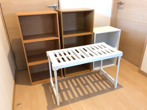 カラーボックスと押入れ収納棚