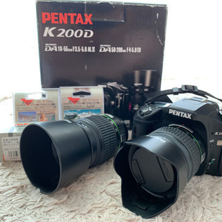 デジタル一眼レフカメラ　PENTAX K200D ダブルズームキット