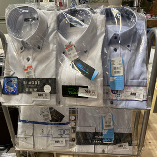 【新品未使用】メンズシャツM（39）半袖長袖いろいろ1着500円〜