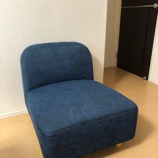 ソファ 1人掛け ブルー　中古美品　引き取り可能な方限定