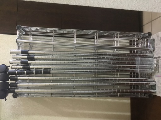 【中古】ワイヤーラック　2mx45cmx90cm 直接渡し限定