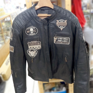  使用感少なめ★DEGNER デグナー クラシックブランド メンズ ライダースジャケット M 黒 レザー 牛革 革ジャン/保護パット入  ☆ PayPay(ペイペイ)決済可能 ☆ 札幌市 豊平区 平岸 アウトレットモノハウス