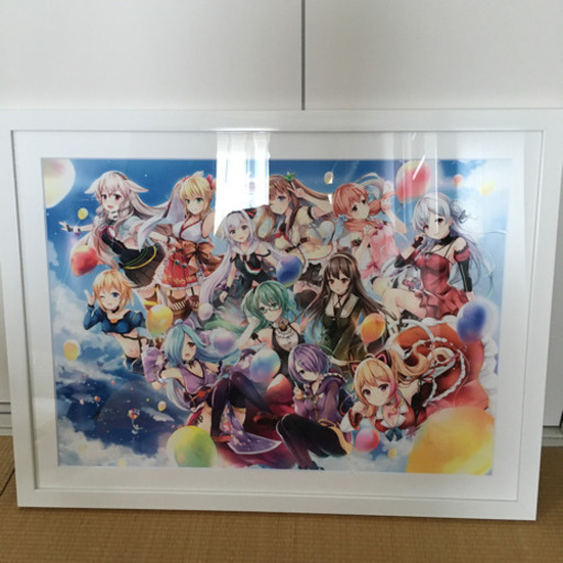 アイドル部1周年記念 すいひ先生描き下ろしイラスト額装 キャラファイングラフ