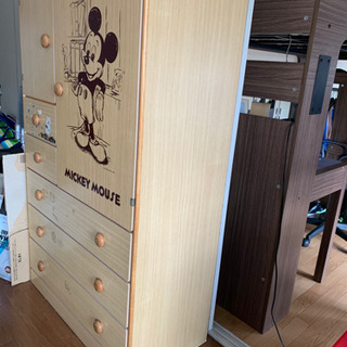 無料でどうぞ！早い者勝ち！　ミッキーのタンス　収納の画像