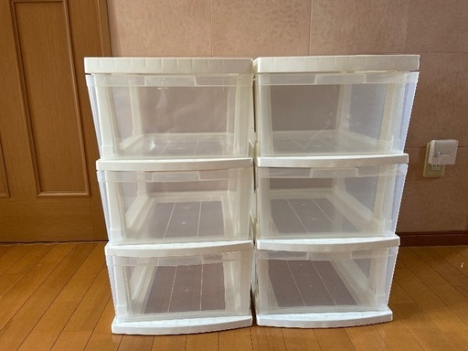 収納ケース　引出し　白　割れなし　美品　２つセット