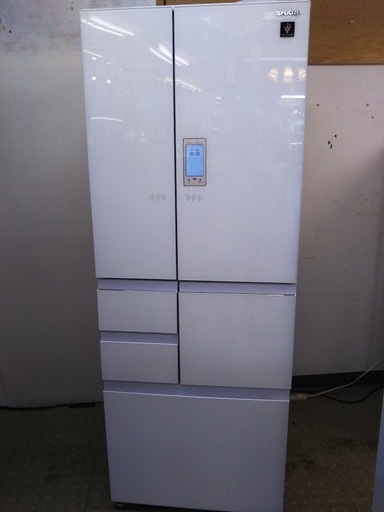 SHARP  プラズマクラスター搭載 502L 電動フレンチドア 6ドア冷蔵庫 SJ-AF50F 2019年製