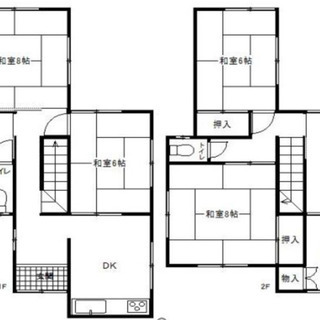 【戸建て】門司区☆6ＤＫ☆敷金礼金ゼロ☆ペット可☆9月限定！！ - 北九州市