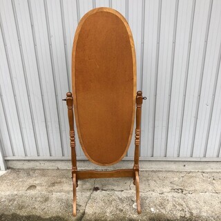 大型 木製 姿見 全身鏡 スタンドミラー レトロ アンティークの画像