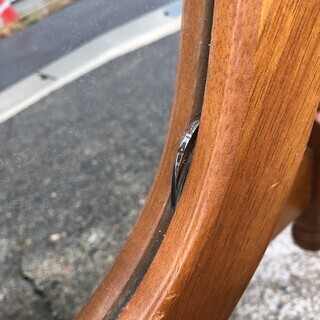 大型 木製 姿見 全身鏡 スタンドミラー レトロ アンティークの画像