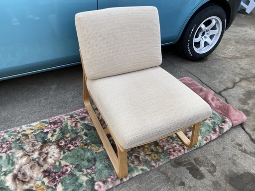 【無印良品　リビングでもダイニングでもつかえるソファチェア　中古良品】