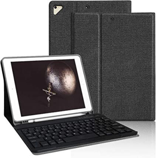 iPad 9.7 ケース キーボード Bluetooth 脱着式キーボードケース