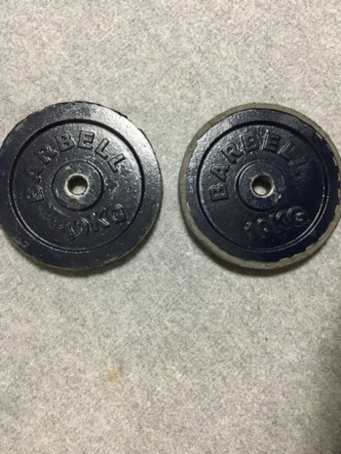 【交渉中】プレート 10kg 2枚セット 28mm