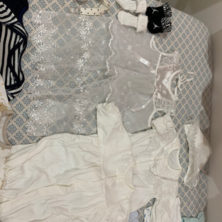 新生児服まとめ売りセレモニードレス付きの画像