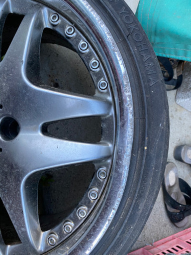 PIAAアルミホイール2本のみ18インチ 9j PCD114.3 ドリケツなど